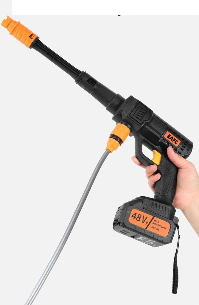 Battery Pressure Washer Up To 100 Bar 600W Garden Car Set