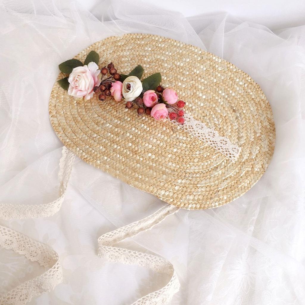Cappello Vittoriano COSDREAMER Per Donna – Paglia Lolita Con Fiori E Nastri Per Tea Party, Spiaggia E Cosplay (Taglia Unica, Nero)