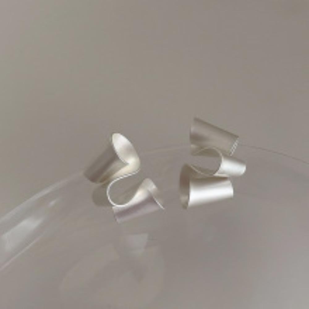 Creative Design Fashion Copper Color Stainless Steel Irregular Twist Matte Rings For Women Men Personality Hip Hop Rock Jewelry