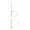 15PCS Table Number Holders Glasses Shape Multifunctional Slick Finish Iron Wire Picture Holder