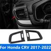 For Honda CR-V CRV 2017- Carbon Fiber Side Front Air Condition Vent Outlet Cover Trim Accessories Car Styling