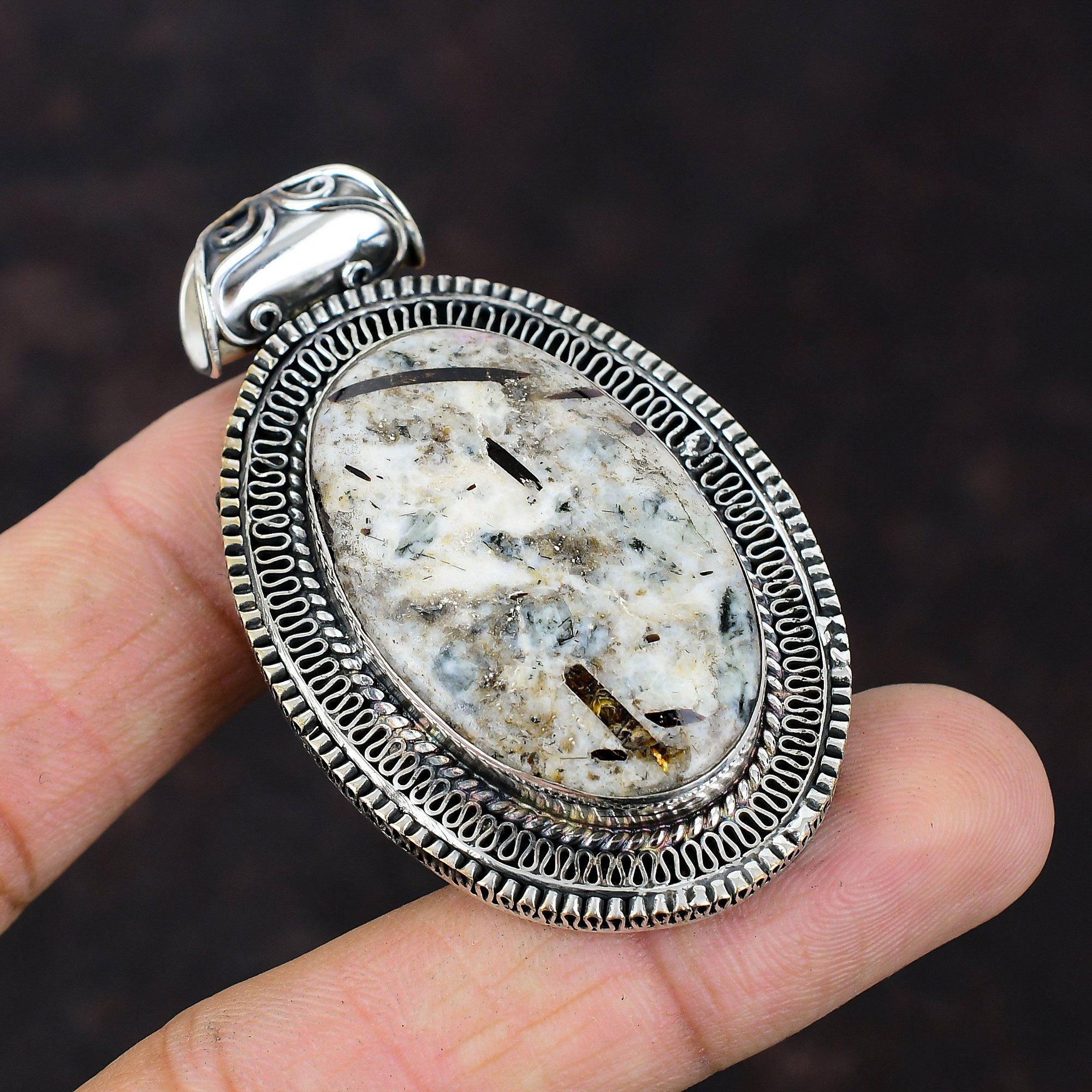 

Подвеска с астрофиллитом, подвеска ручной работы, ювелирные изделия из драгоценных камней, подвеска из стерлингового серебра 925 пробы, замечательные ювелирные изделия с астрофиллитом, винтажная подвеска для подарка