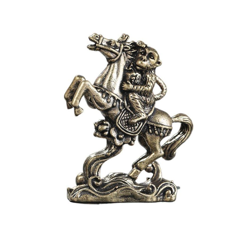 New Brass Horse Figurines Copper Desktop Decor Zodiac Horse Handmade Gifts Horse Metal Ornaments