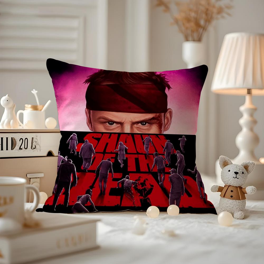 Shaun Of The Dead Cushion Cover Pattern Printed Pillowcase For Living Room Sofa Cushion Cover & Bedroom Decor