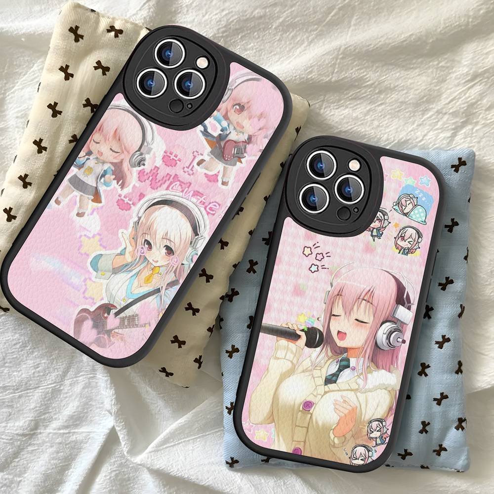 S-sUPER SONICO Phone Case Hard Leather For IPhone 16 15 14 13 Mini 11 12 Pro Max Plus Fundas