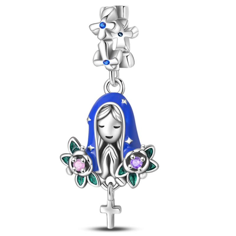 Original Copper Charm Beads Glowing Luminous Lantern Angel Magic Cat Jungle Pendant Bead For Bracelet Charm Jewelry