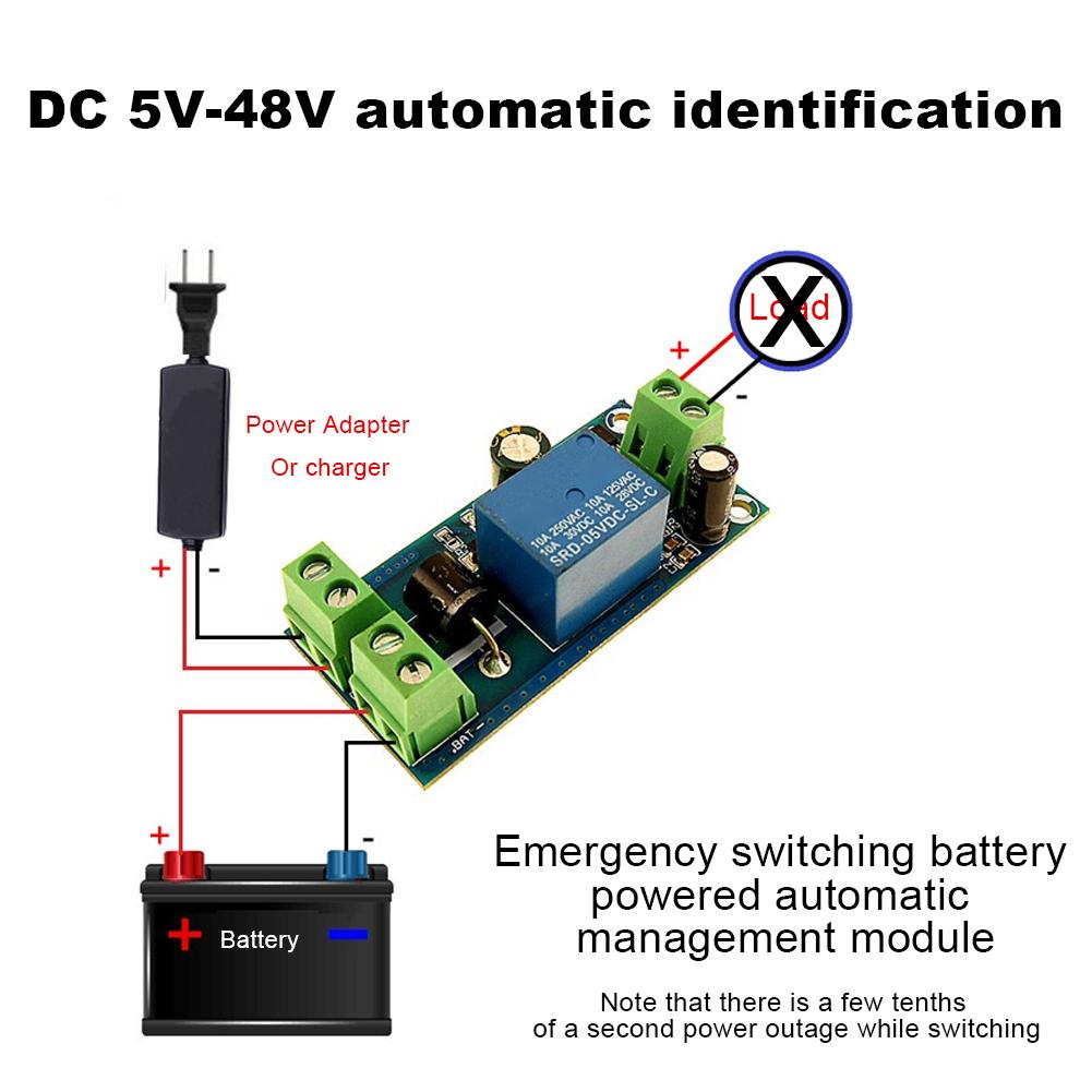 Power Failure Automatic Switching Standby Lithium Battery Module 5V 48V Universal YX850 Emergency Converter