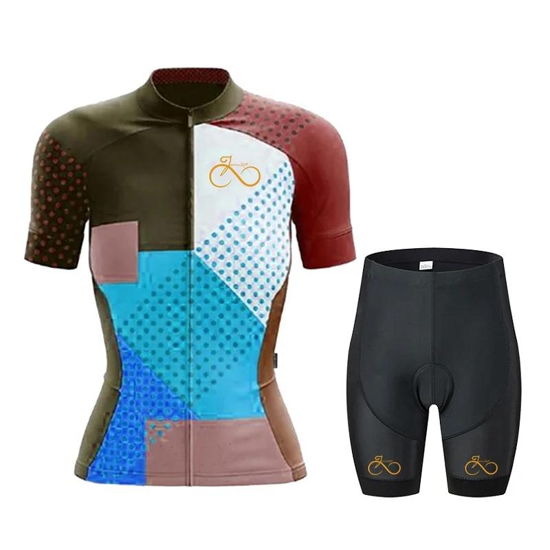 Women's Cycling Clothing Set, Mountain Bike Pro Team Jersey, Summer, 2026 summer breathable cycling suit set