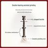 Manual Coffee Bean Grinder: Hand-Crank, Double Bearing, Ceramic Grinding Core