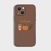 Autumn Leaves Pumpkin Phone Case For iPhone 16,15,14,13,12,11 Plus,Pro Max,XS,X,XR,SE,Mini,8,7,Soft Silicone Black Cover