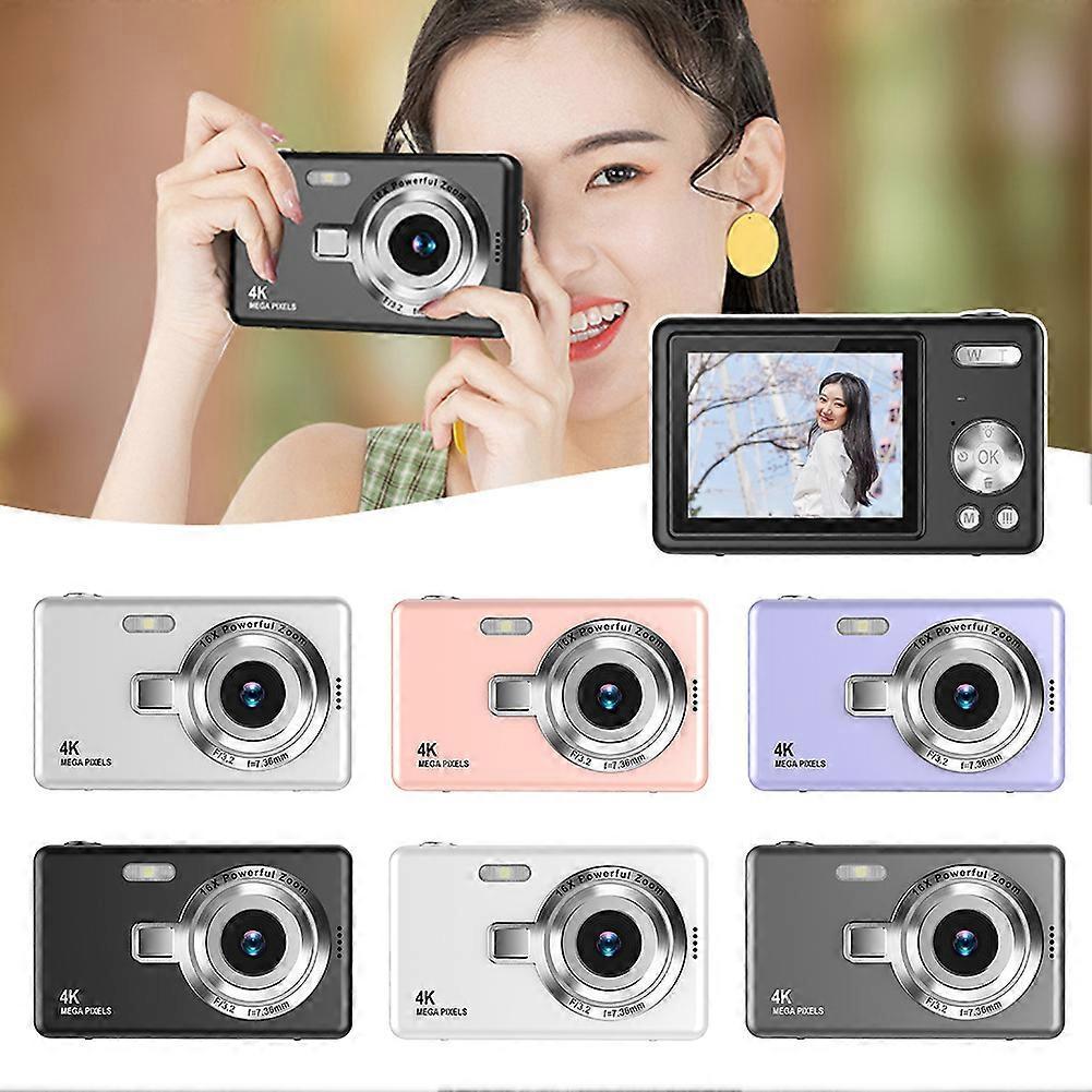 Beginner Friendly 4k Digital Camera 16X Zoom Small Photography Camera Birthday Present