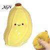 Stress Relief Banana Toy 1/2Pcs Cartoon Squeeze Stretchy Relaxation Focus Aid Smiling TPR Ball Fidget Portable Simulated Fruit Shape