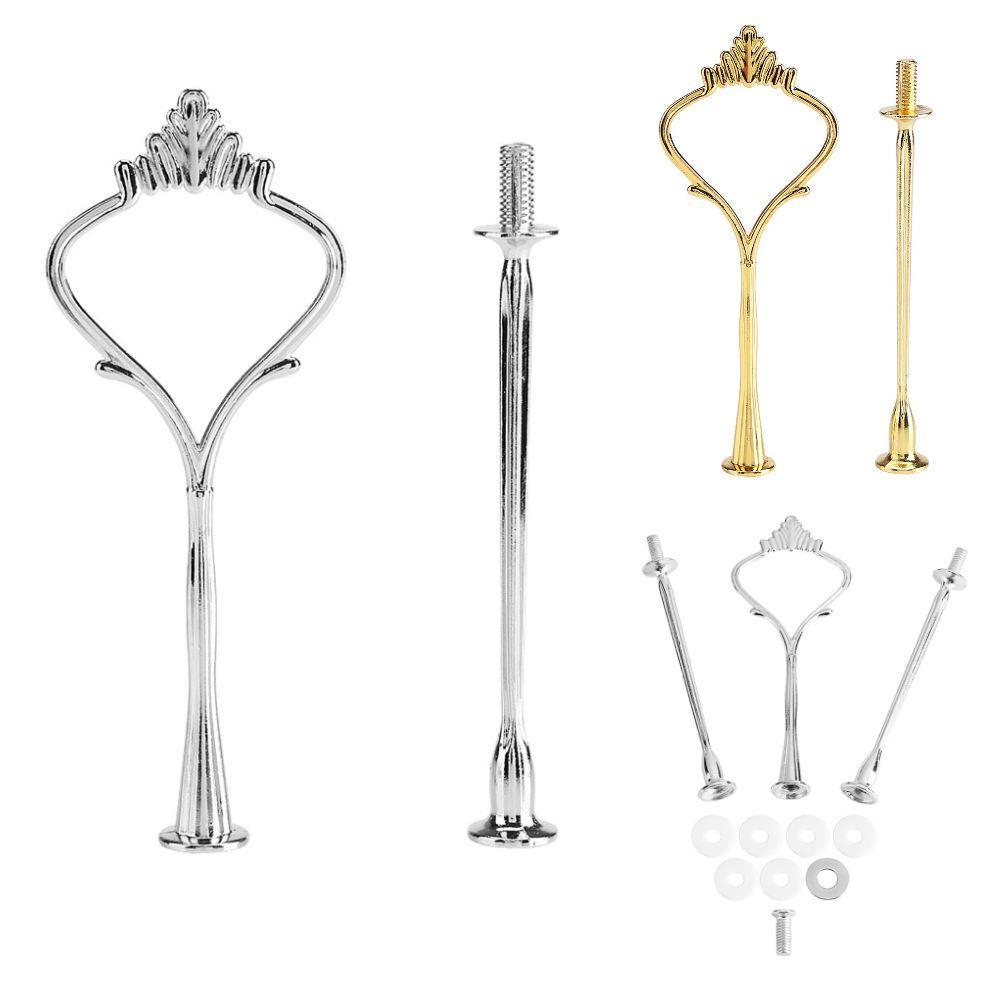 Crown Handle Cupcake Display Holder 2 Tiers 3 Tier Tiered Fruit Plate Cake Stand Assembly