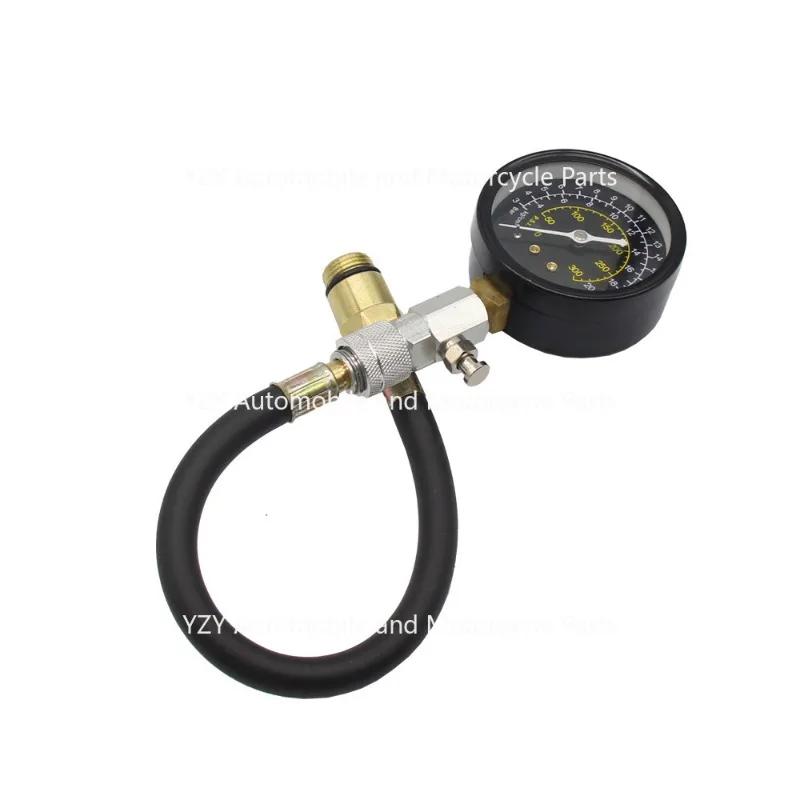 Automotive Maintenance Tools, Engine Cylinder Compression Testing, Pressure Gauge Inspection, Testing Gauge Tools
