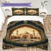 Muslim Pattern Bedding uilt Set uilt Cover Pillowcase Home Decoration Birthday Gift (1 * duvet cover + 2 * pillowcase  without core)127