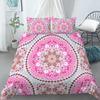 Luxury Boho Style Duvet Cover Geometric Print Bedding Set Quilt Cover with Zipper Closure King Queen Polyester Comforter Cover