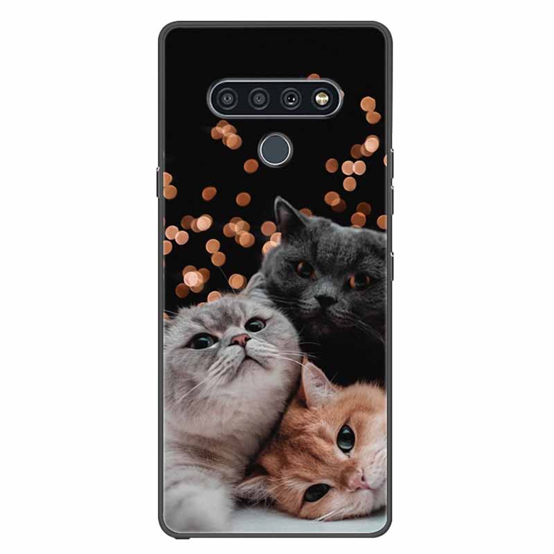 For LG K41s K51s Case Silicone Soft Fashion Animal Back Cover for LG Q70 Q60 Case Protector On for LGQ60 K 51S Cartoon Phone Bag