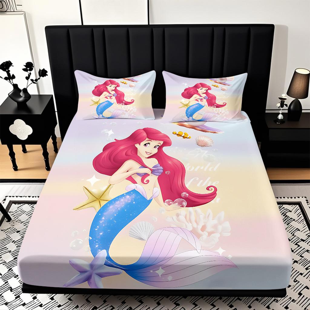 

3D Printed Cartoon Home Textile Mattress Bedding Three-Piece Set 90 * 190