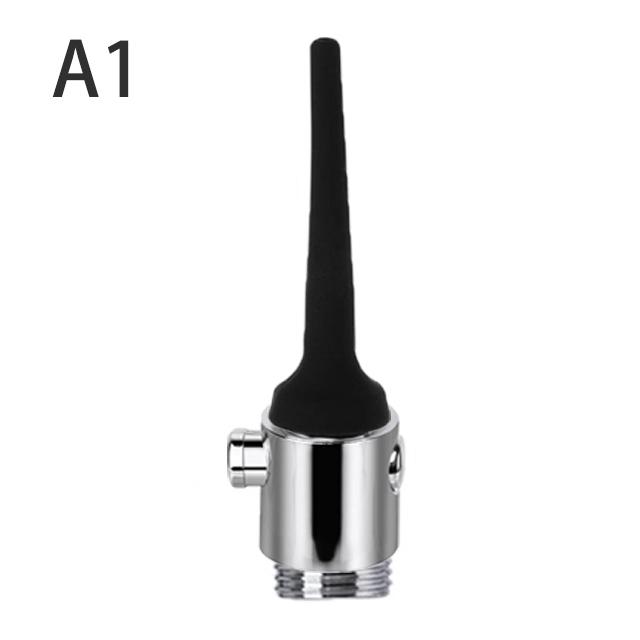 Douche Enema Vagina Anal Cleaning Switch Faucet Attachment Silicone Enema Syringe Shower Metal Butt Plug Nozzle Tip Gay Massager