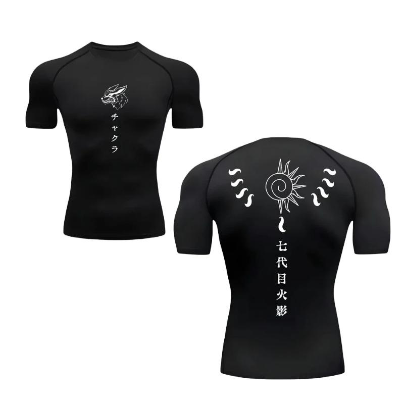 Short Sleeve Compression Shirts for Men Summer Athletic Quick Dry T-shirts Gym Workout Running Tees Tops Activewear Tight Fit