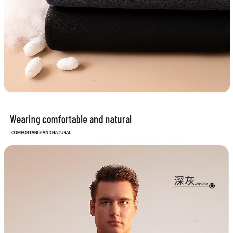 Men's 2025 Fleece-Lined Warm Vest with Down Feather Silk for Autumn/Winter