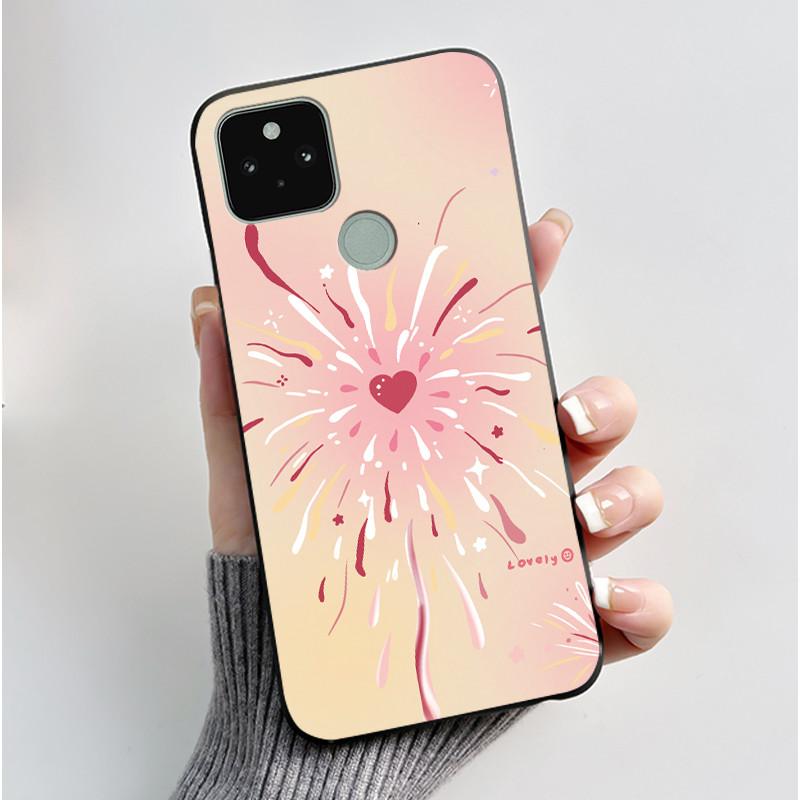 

Casing For Google Pixel 5 5A Case Aesthetic Fashion Cute Cat Black Soft Silicone Cover For Google Pixel 5 XL 5A 5G Phone Case Pixel 5