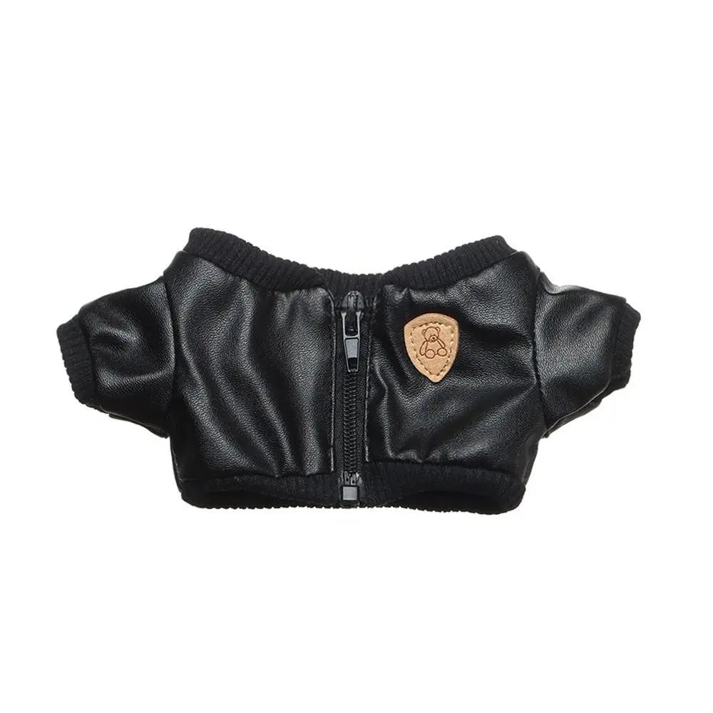 Vêtements pour Poupées Idoles en Peluche Coton 20cm Veste Mode en Cuir PU Chapeau Jupe T-shirt Pantalon Ensemble Vêtements Combinaison pour Poupée