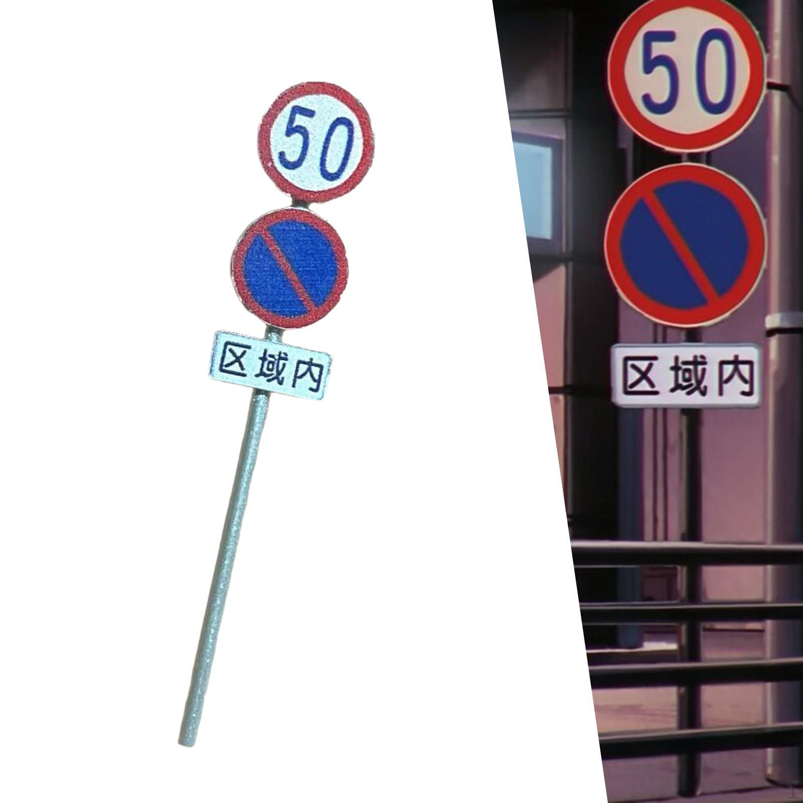 

Miniature Traffic Indicator Model Micro Landscape 1/64 Collection Childrens Realistic Mini Style B