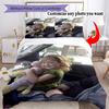 Customize Photos Customize Your Photo Bedding Set Breathable Duvet Cover with Pillowcases Home Decoration Birthday Gift