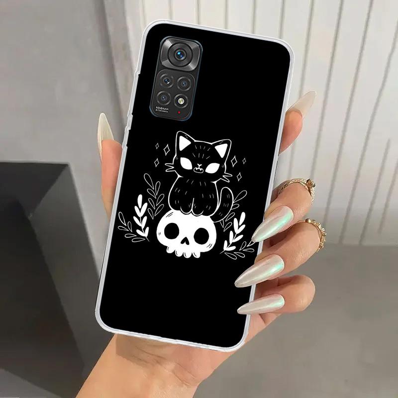 Witch And Cat Colorful Cute Phone Case for Xiaomi Redmi Note 15 14 14S 13 12S 12 Pro 11S 11 Plus 11T 11E 10S Soft Funda Print Sh