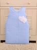 Cotton Sleeping Bag for Children 6-12 Mcy Tog 2.5 Year-Round Insulated Hearts Dots On Blue