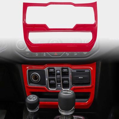Kryty tlačítek pro ovládání oken automobilu, příslušenství pro Jeep Wrangler, červená