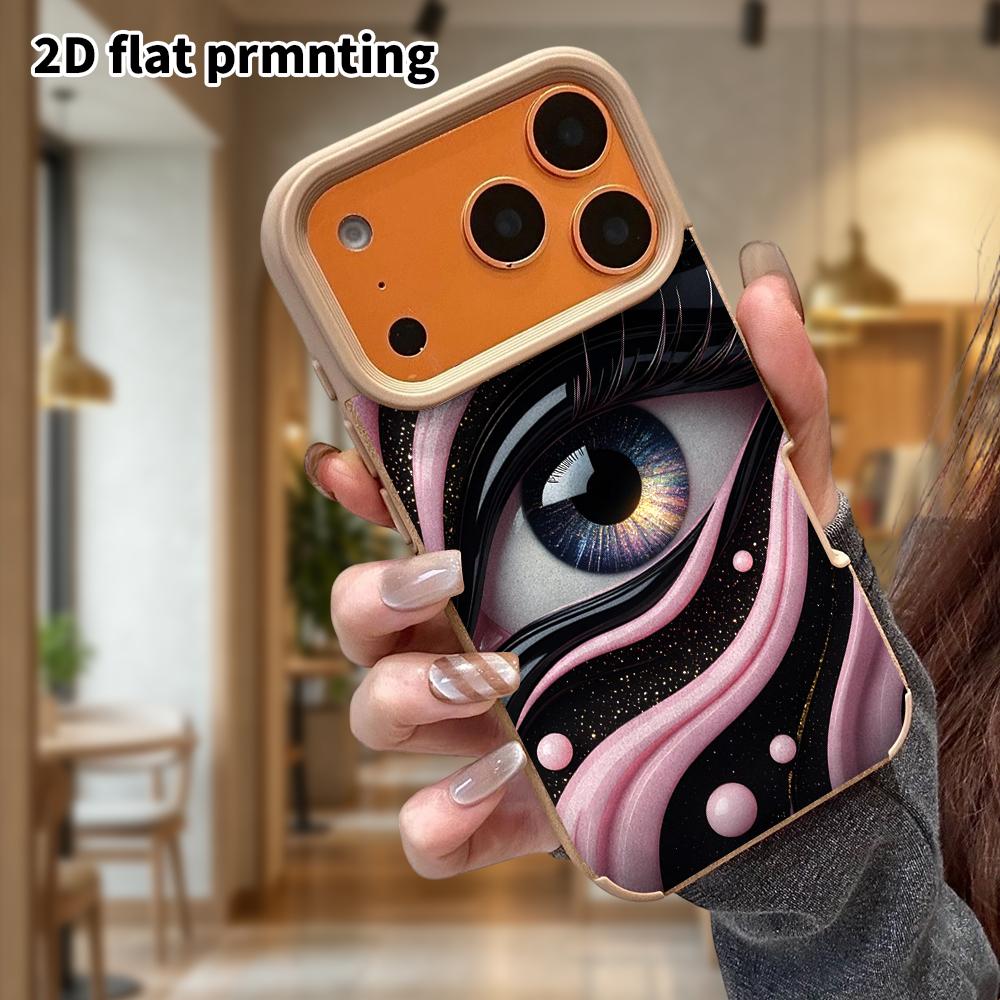 Phone Case: Lambskin 2D Flat Samsung Galaxy A34 A35 M05 M06 S20 S22 S21 FE Plus 5G Protective Case, Dreamy Art Eye, Christmas and Halloween Gift