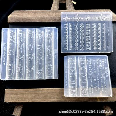 Clay Figurine Lace Silicone Mold for Nail Art and Resin Crafting