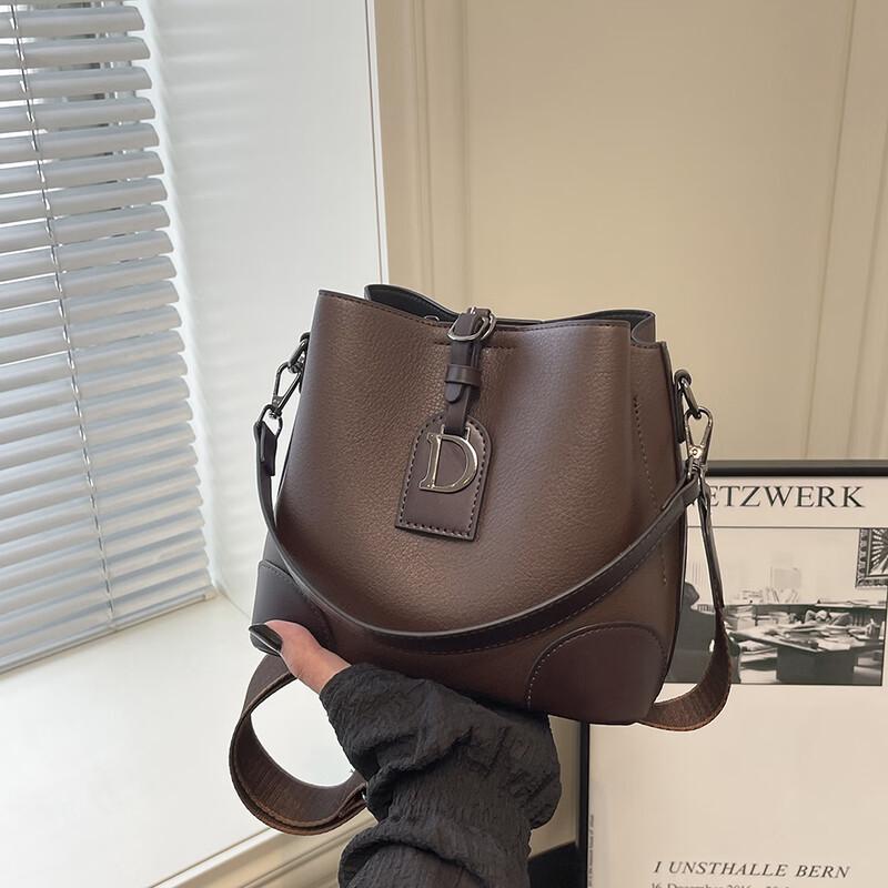 OGAR Women s Stylish PU Bucket Bag Medium