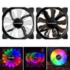 120mm Case Fans PC with Hydraulic Bearing, 4 Soft Silicone Cushion, 15 LED Lamp
