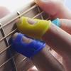 4pc Guitar Playing Left Hand Protector Ukulele Guitar Fingertip Protective Cover