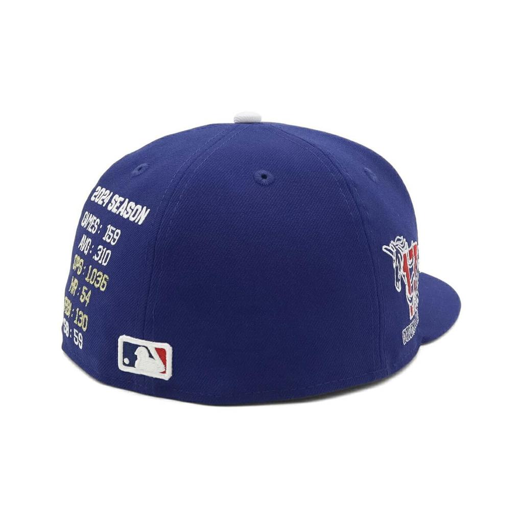 New Era 59FIFTY Los Angeles Dodgers Shohei Ohtani LA Dark Royal 7 5950 LOSDOD OHTANI 24 STATS DROY 1/2