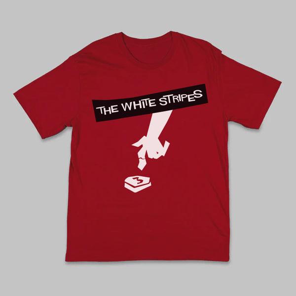 Rare The White Stripes Band Hardest Button To Button Red S To 5XL Shirt CK077