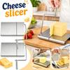 Multifunctional Stainless Steel Cheese Slicer with Adjustable Wire Cutter for Cheese Butter and Soft Food Slicing Kitchen Tool