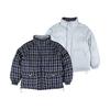 Ertr Reversible Check Padded Jacket Light Gray