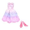 Fashion Doll Dress for Barbie Doll 11.5'' Girl Doll Outfit Tops and Pants with High Heels Shoes Boots Kids Play Gift Accessories Toy