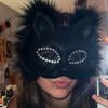 Fabric Straps Blank Cat Mask Making Kit DIY Kit Costume Accessory Set  Halloween Party