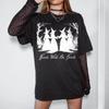 Vintage Halloween Shirt for Women, Girls Will Be Girls Feminist Comfort Colors® Tee, Spooky Season Gothic Top, Witchy Vibes T-shirt