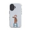 Luxury Clmj Cute Monkey Curious George Phone Case for iPhone 17 16 15 14 13 12 11 X XS Air Pro Max Plus Double-layer Back Cover