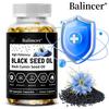 Balincer Black Seed Oil Capsules, Black Cumin Seed Oil, Nigella Sativa, 500mg, 120 Caps