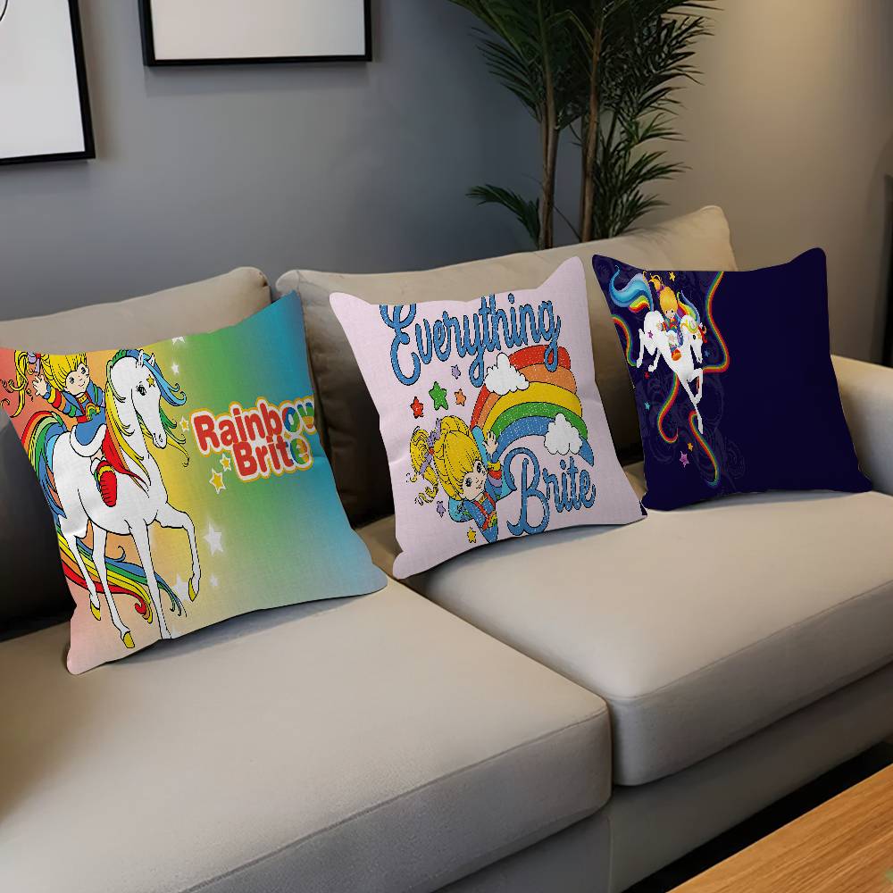Rainbow Brite Anime Pillowcases Home Bedding Decorative Pillow Cover Wedding Super Soft Pillow Case