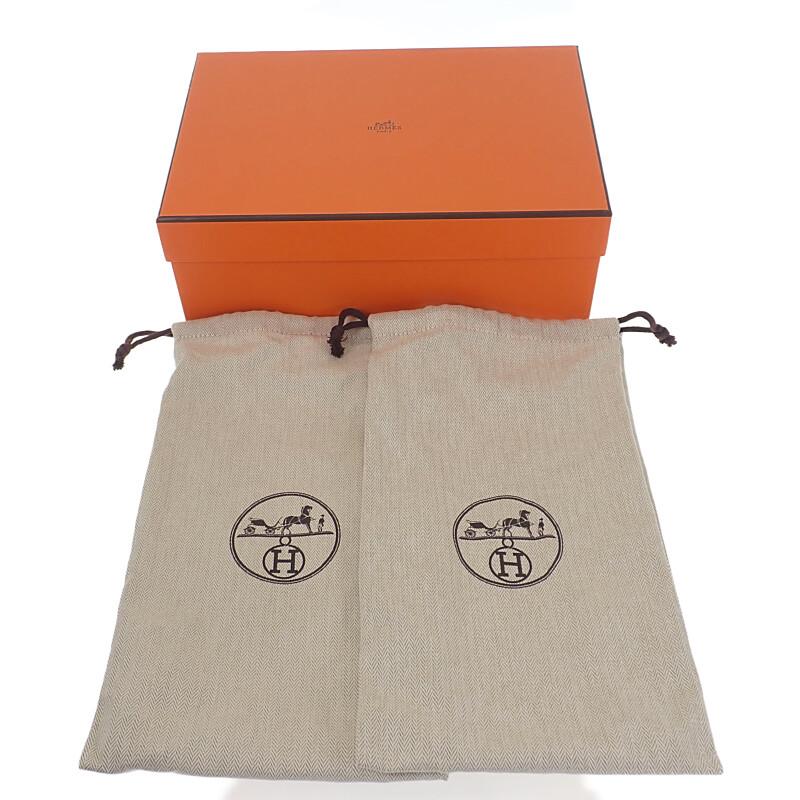 HERMES  H241017Z_02375  Sandals Black/blonde Calfskin/rubber Women