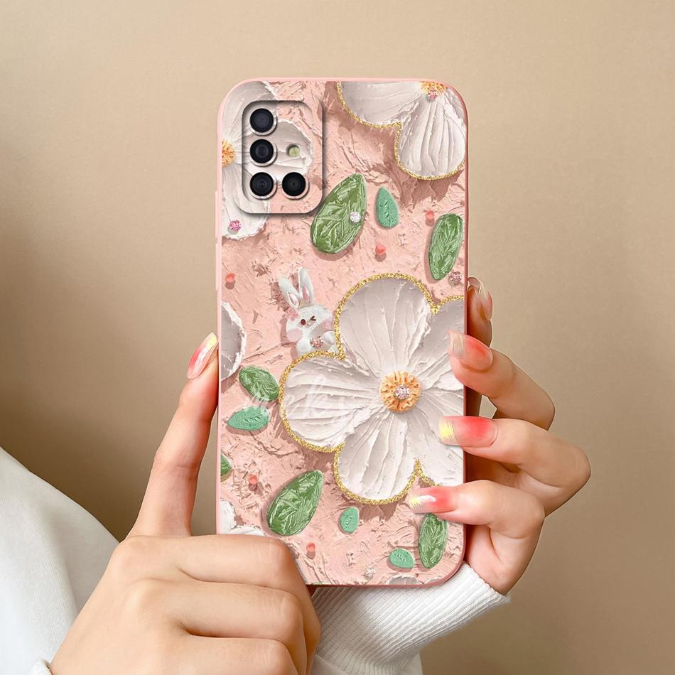 For Samsung Galaxy A51 A71 A31 Phone Case Cartoon Full Protection Cases For Samsung A 51 71 31 Soft Liqiud Silicone Back Cover