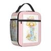 Sarah Kay Girl Country Life Cartoon Thermal Insulated Lunch Bag School Reusable Bento Box Cooler Thermal Food Box